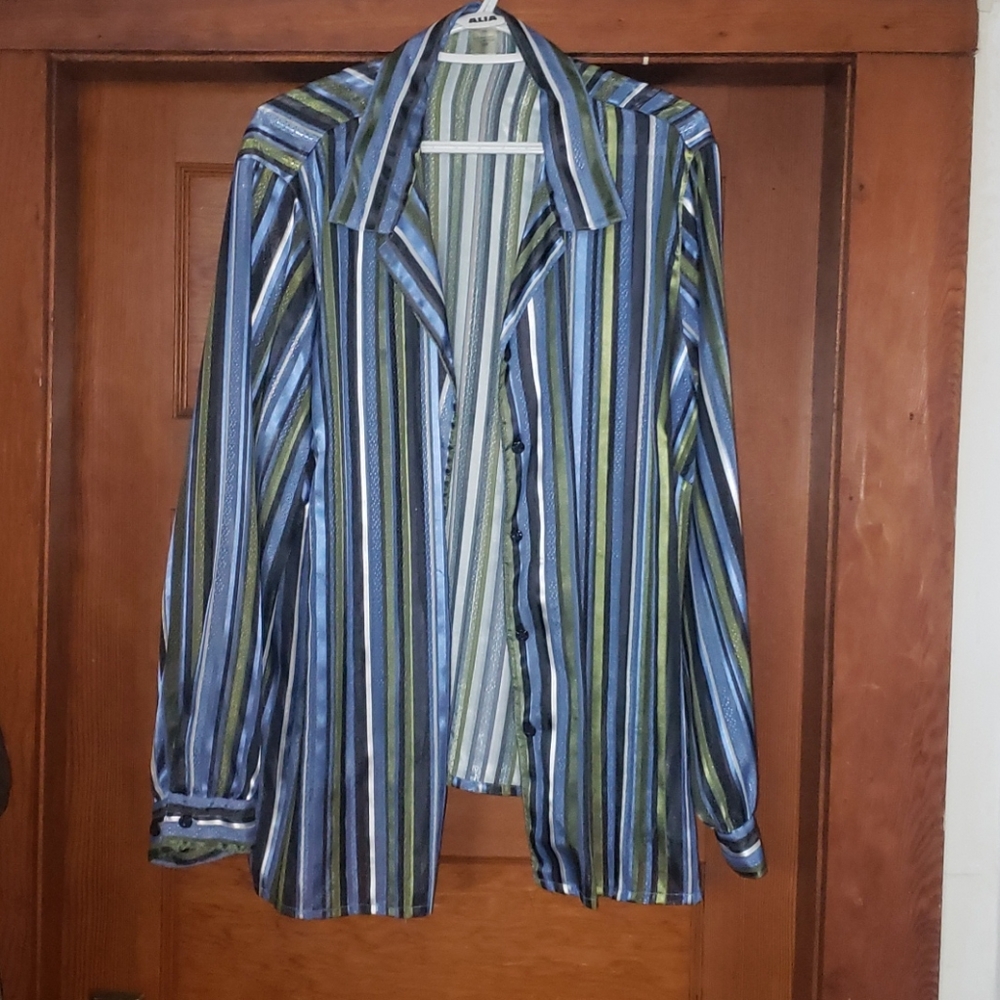 Sheer button up
